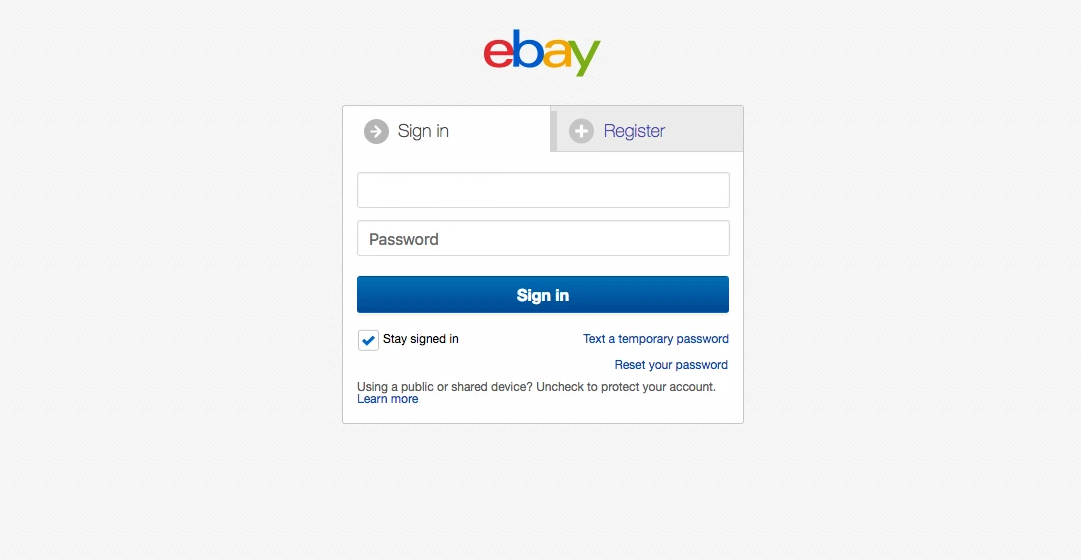 Login ebay usa switchless mod sega