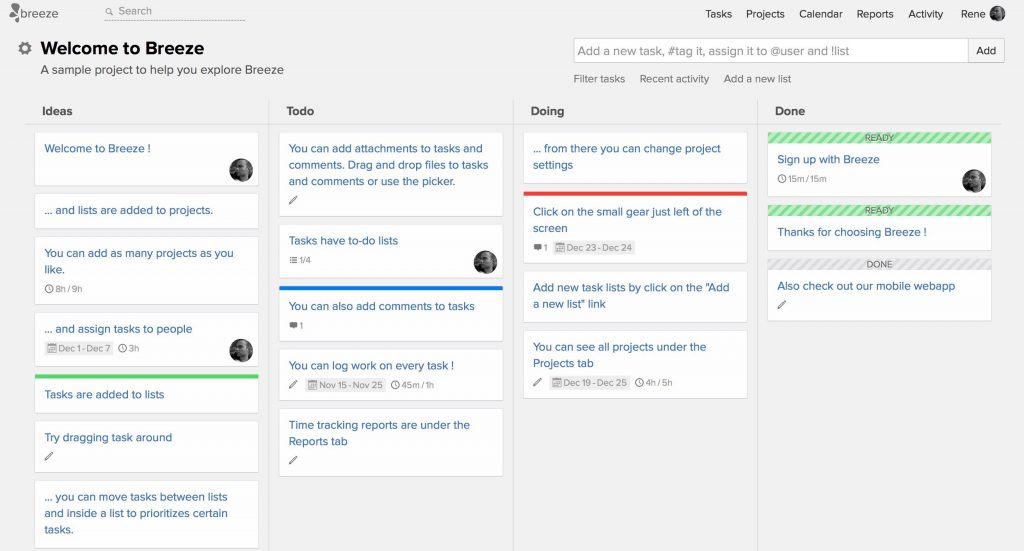 Breeze Kanban boards