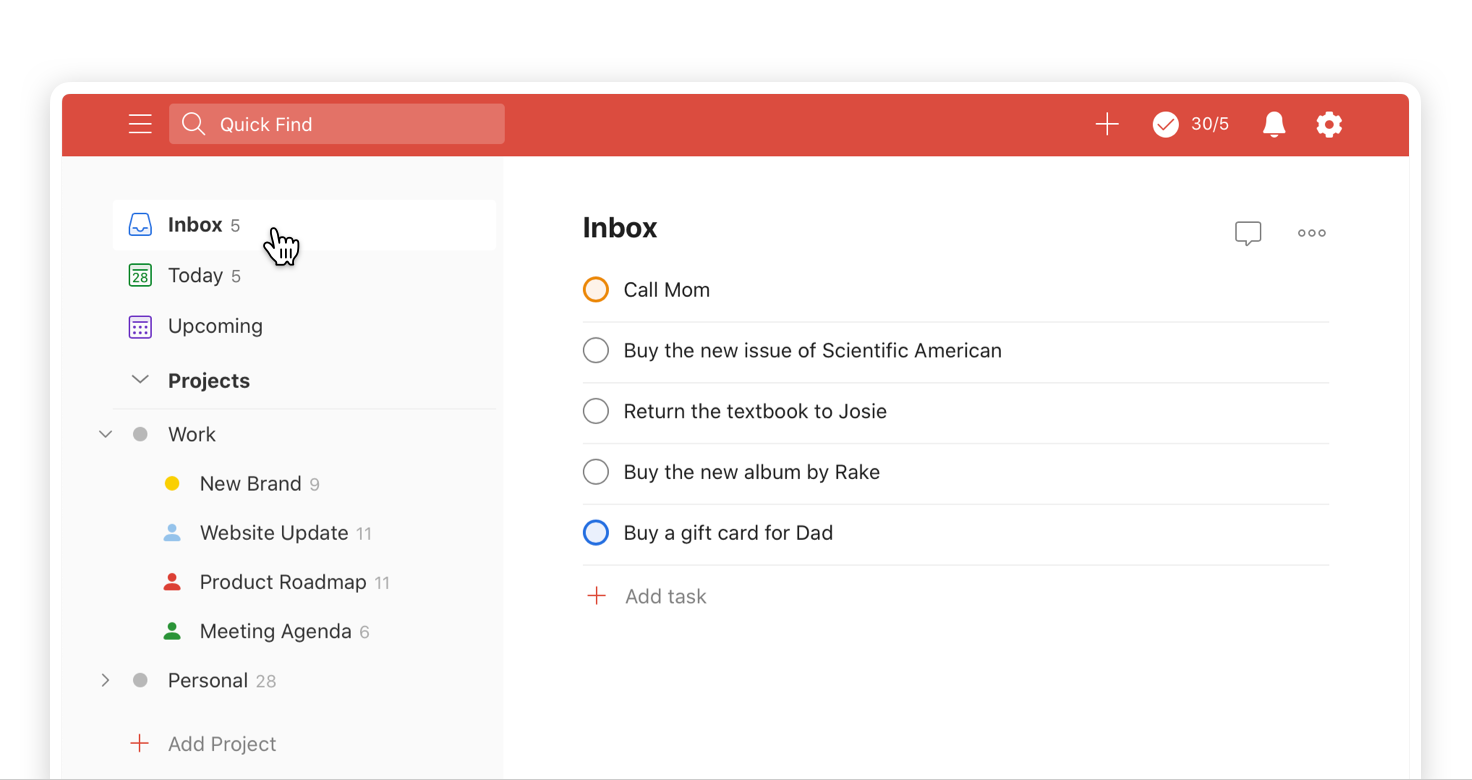 Todoist for PM