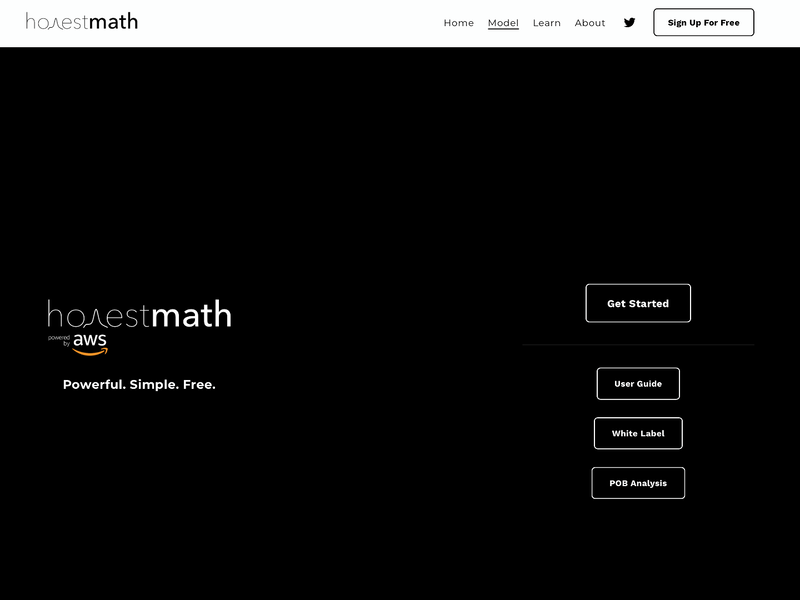 Honest Math - Look Startup at Welldoneby