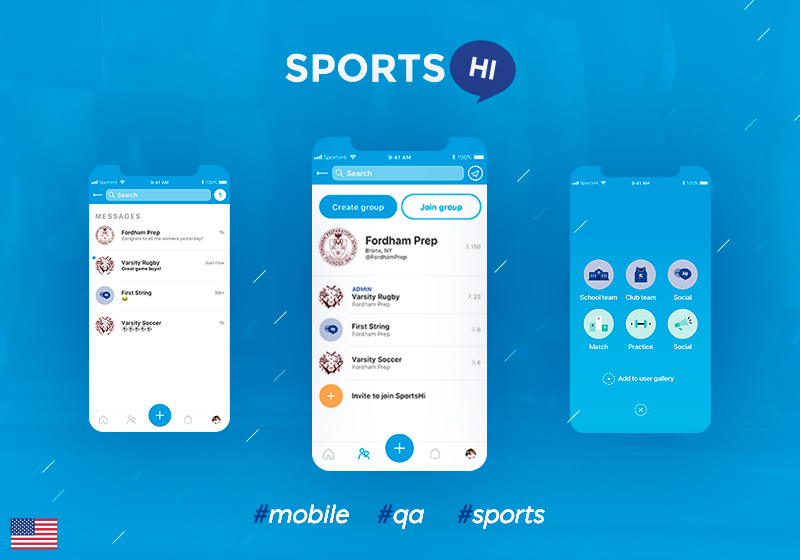 SportsHi - the React Native mobile application image 1