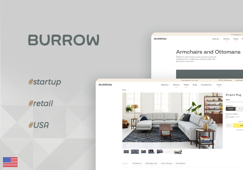 Burrow - an online marketplace for Y Combinator seeded startup image 1