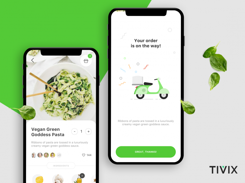 Food delivery app concept image 1