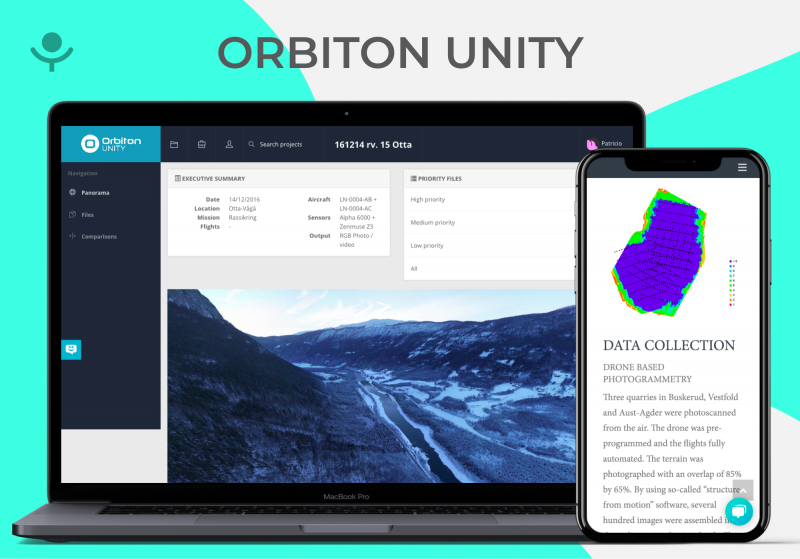Orbiton Unity | Web system for management and analysis of data image 1