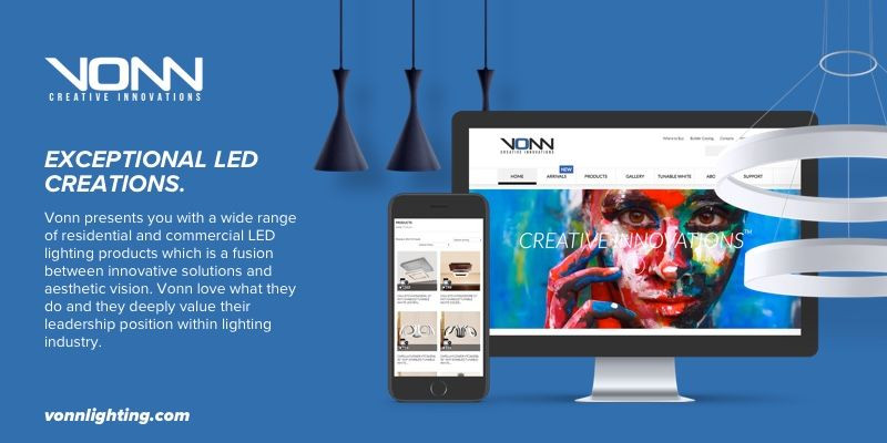 Web Development and E-commerce for VONN Lighting image 1