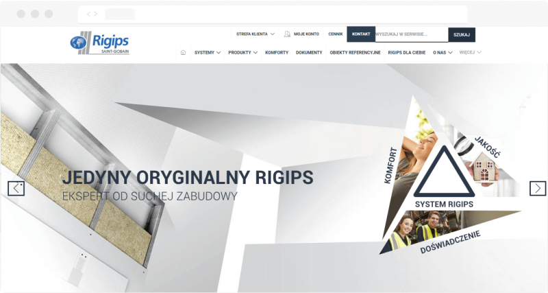 Saint Gobain - Custom B2B eCommerce Platform for Rigips brand image 1