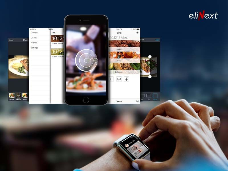 Mobile App Development of Dine Restaurant Notebook image 1