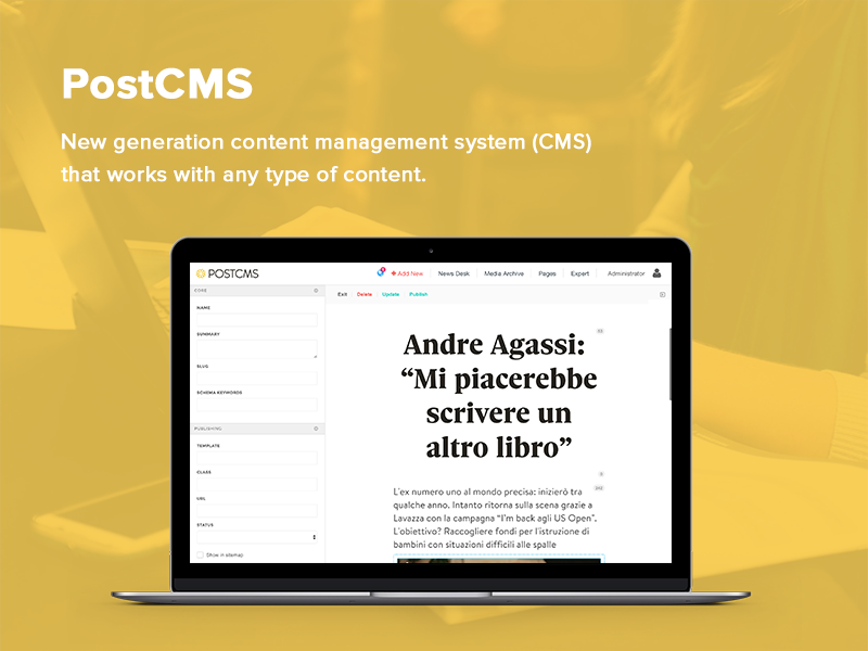 A new generation content management system (CMS) that works with any type of content image 1