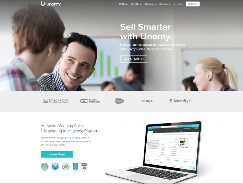 Unomy Sales and Marketing Intelligence Platform image 1