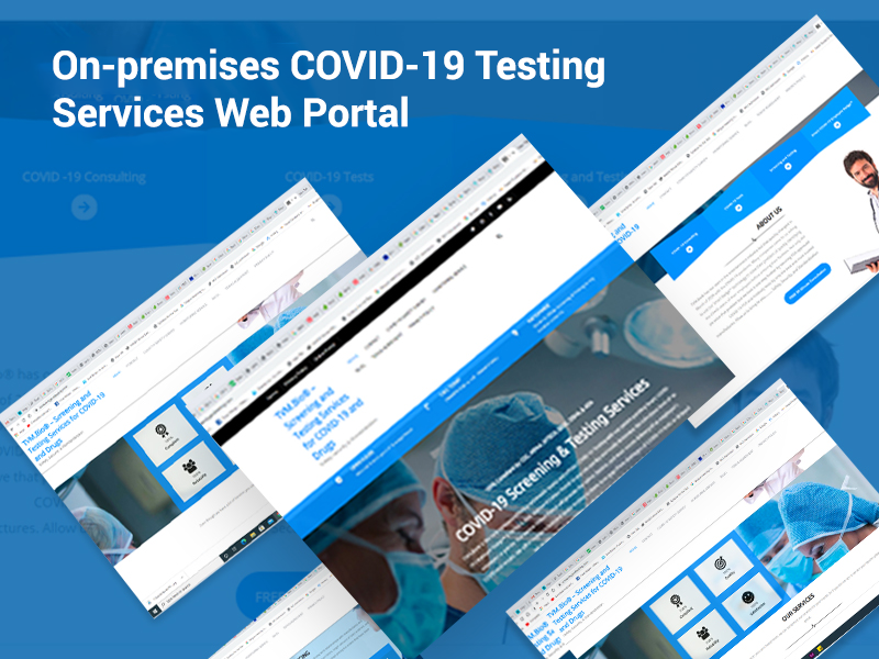 On-premises COVID-19 Testing Services Web Portal image 1
