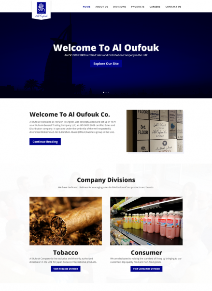 Al Oufouk Corporate Website Development image 1
