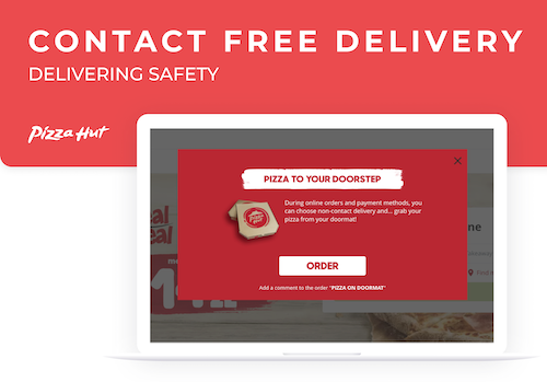 Pizza Hut Contact-free delivery feature image 1