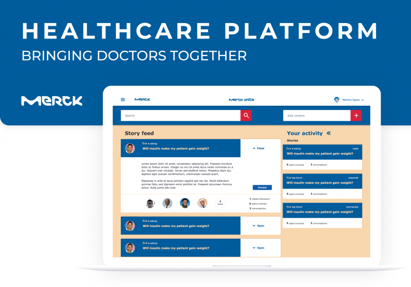Merck UNITE - medical knowledge sharing platform image 1