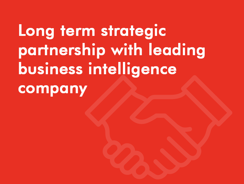 Long term strategic partnership with leading business intelligence company image 1