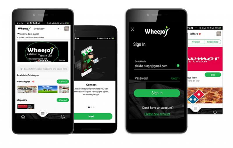 WHEEJOY - APP TO CONNECT LOCAL NEWSPAPERS AGENTS image 1