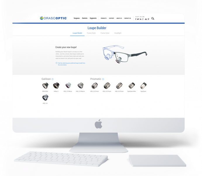 Orascoptic | An interactive tool for designing custom dental and surgical equipment. image 1