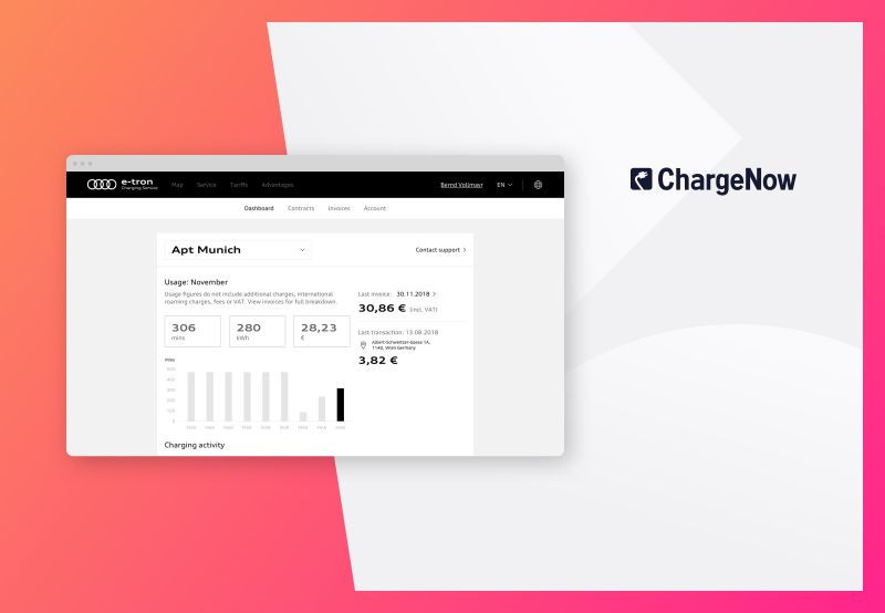 ChargeNow - UX / UI / Development for BMW's electric charging startup image 1