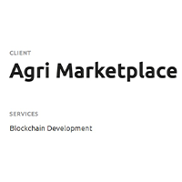 Blockchain Development for Agri Marketplace