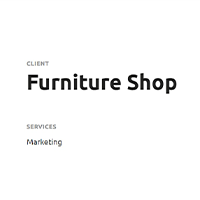 Marketing Services for Furniture Shop