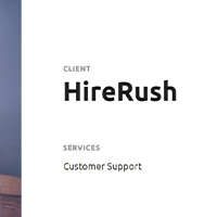 Customer Support for HireRush