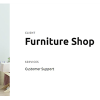 Customer Support for Furniture Shop